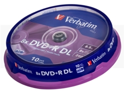 Dvd+R  VERBATIM  8.5GB DOBLE LAYER CAKE 10