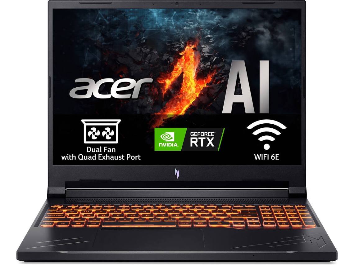 Portátil Gaming ACER Nitro V 16 (16'' - AMD Ryzen 5 8645HS - AMD Radeon Graphics - RAM: 16 GB - 512 GB)