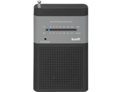 Radio a Pilas KUNFT KPR4172 (Negro y gris - Analógico - FM/AM - Pilas)