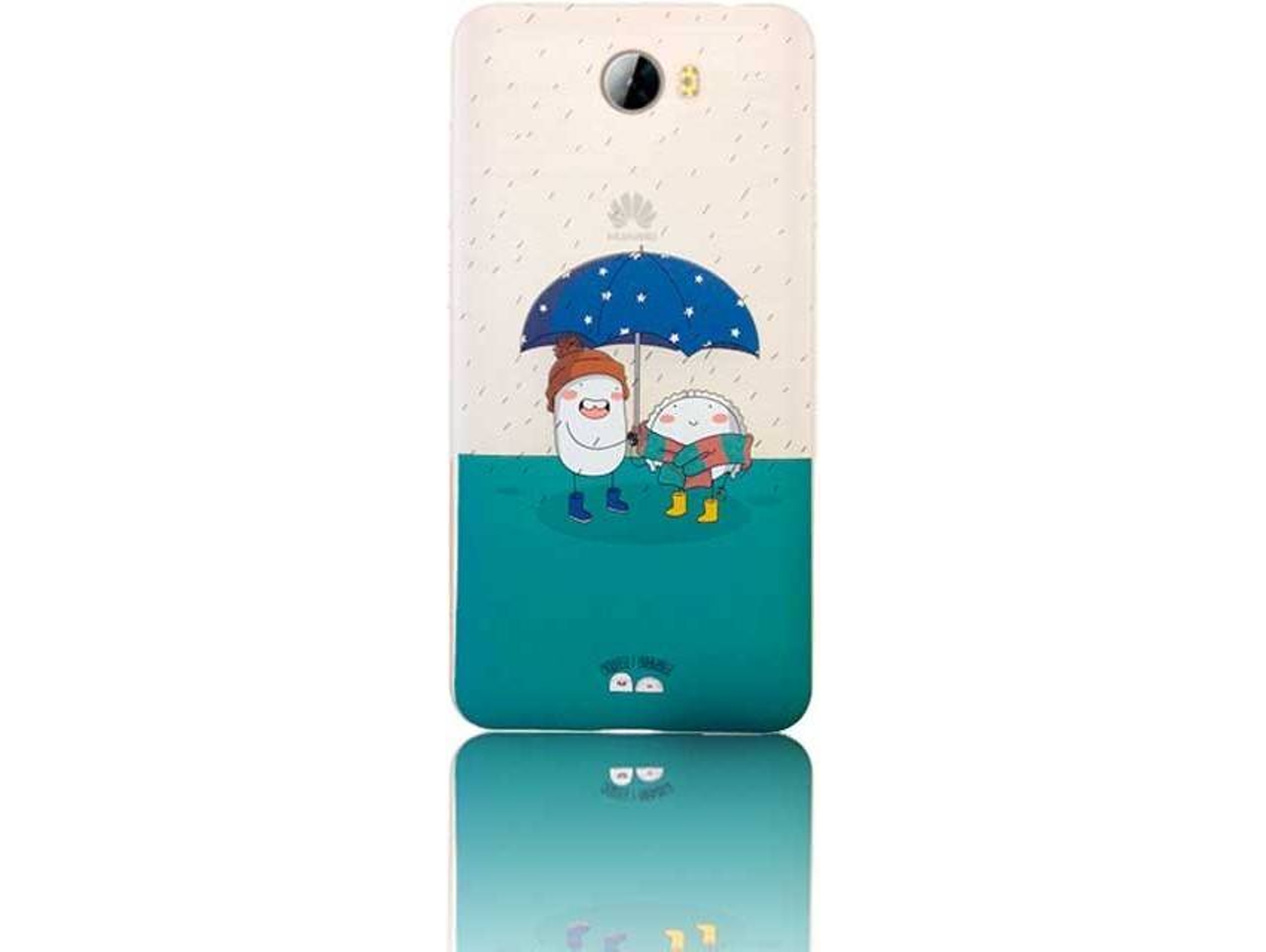 Carcasa Huawei Y5 II, Y6 CROQUETA Y EMPANADILLA Lluvia Multicolor