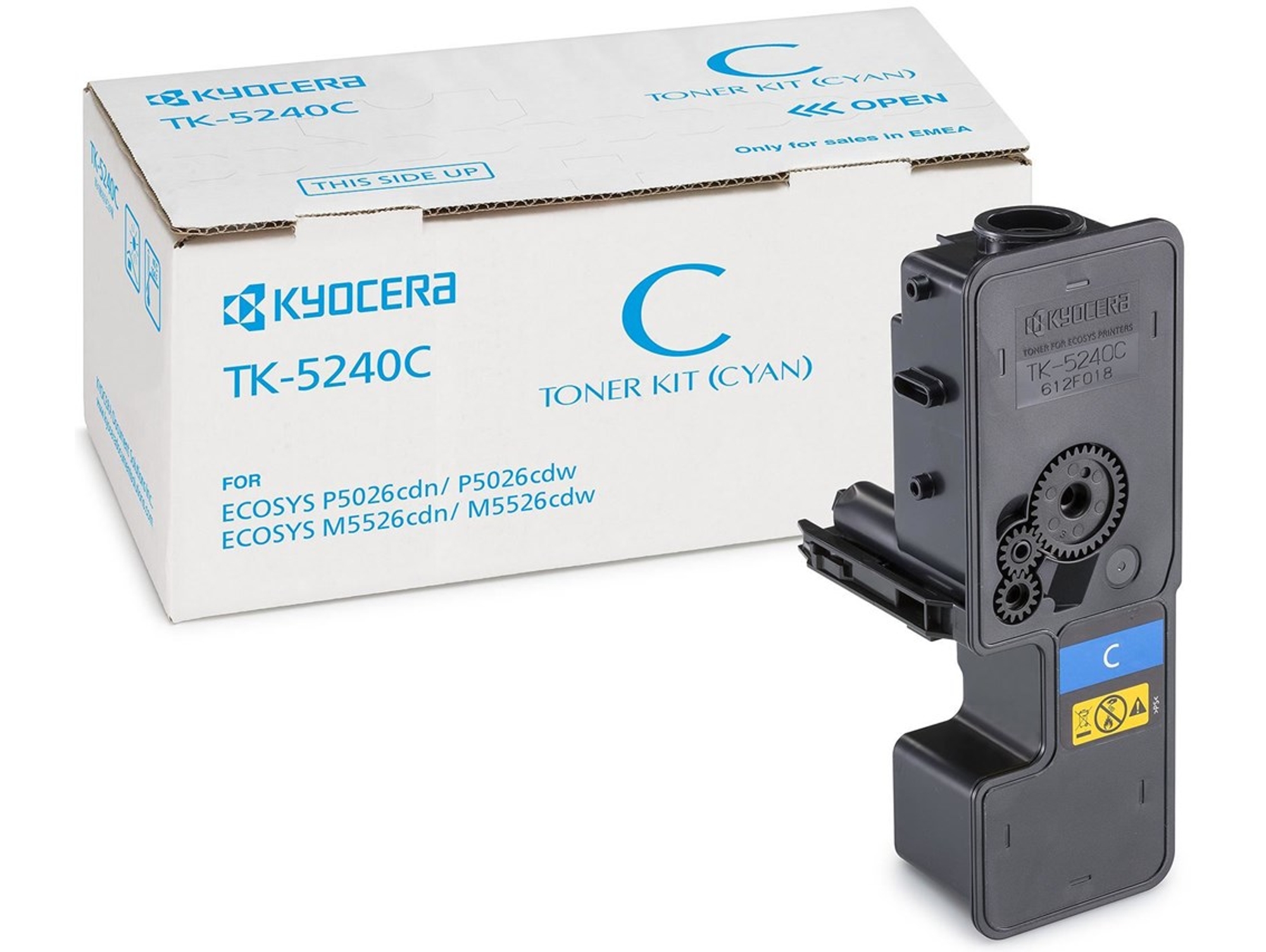 Cartucho de tóner Original KYOCERA TK-5240C Cian  para ECOSYS M5526cdn, M5526cdw, P5026cdn, P5026cdw