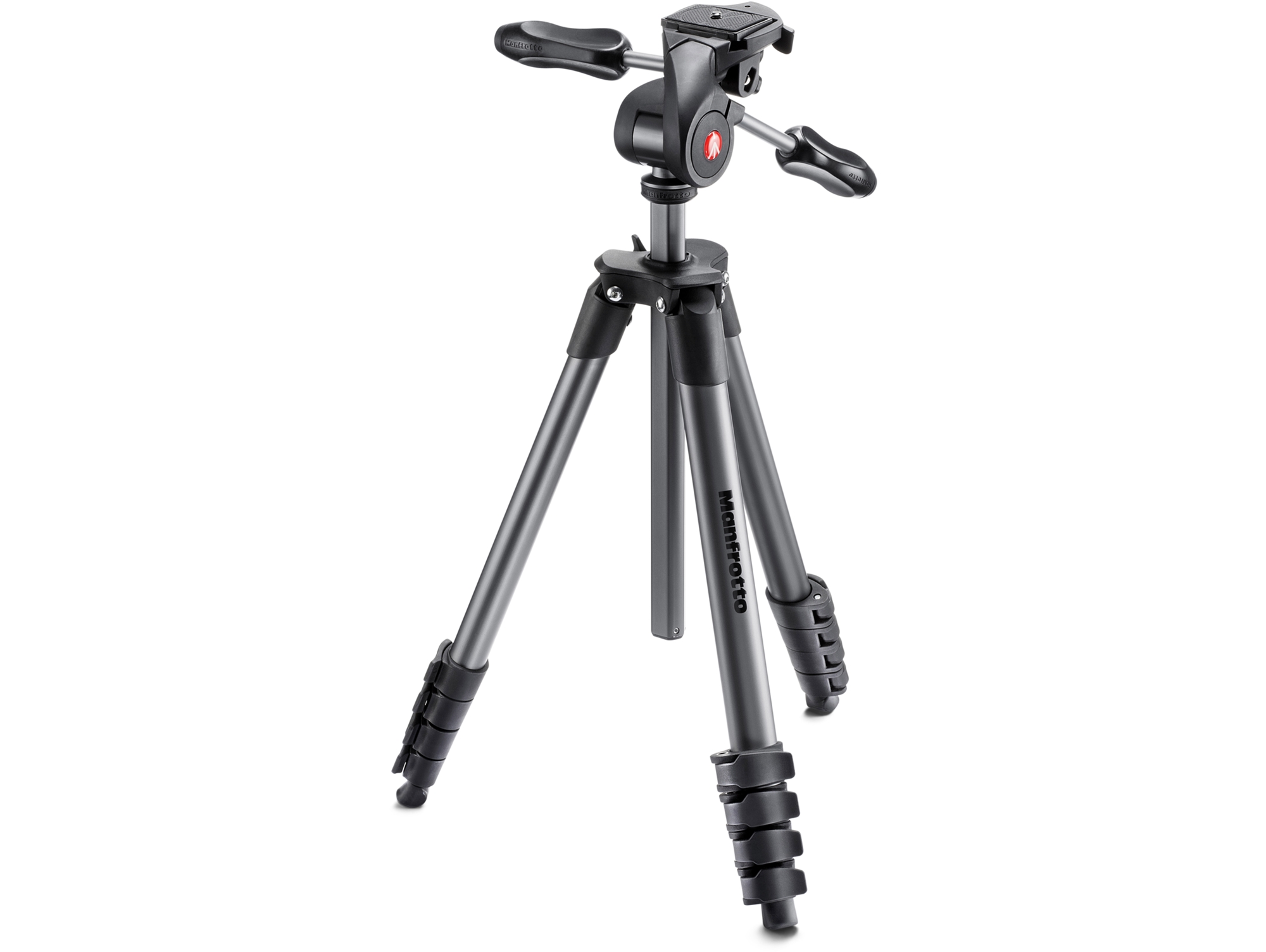 Trípode MANFROTTO Compact Advanced (3D Pan & Tilt - Altura Máxima: 165 cm - Aluminio)