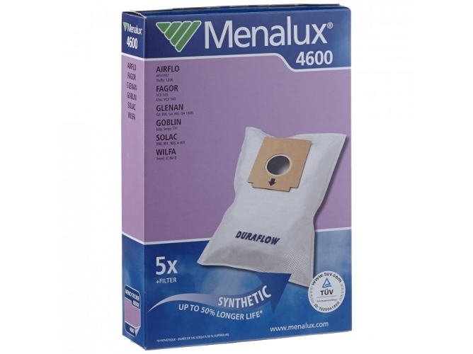 Bolsas para Aspirador MENALUX REF 4600 (5 unidades) — 5 unidades