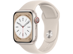 APPLE Watch Series 8 GPS+Cellular 41 mm Blanco Estrella con Correa Deportiva Blanco Estrella