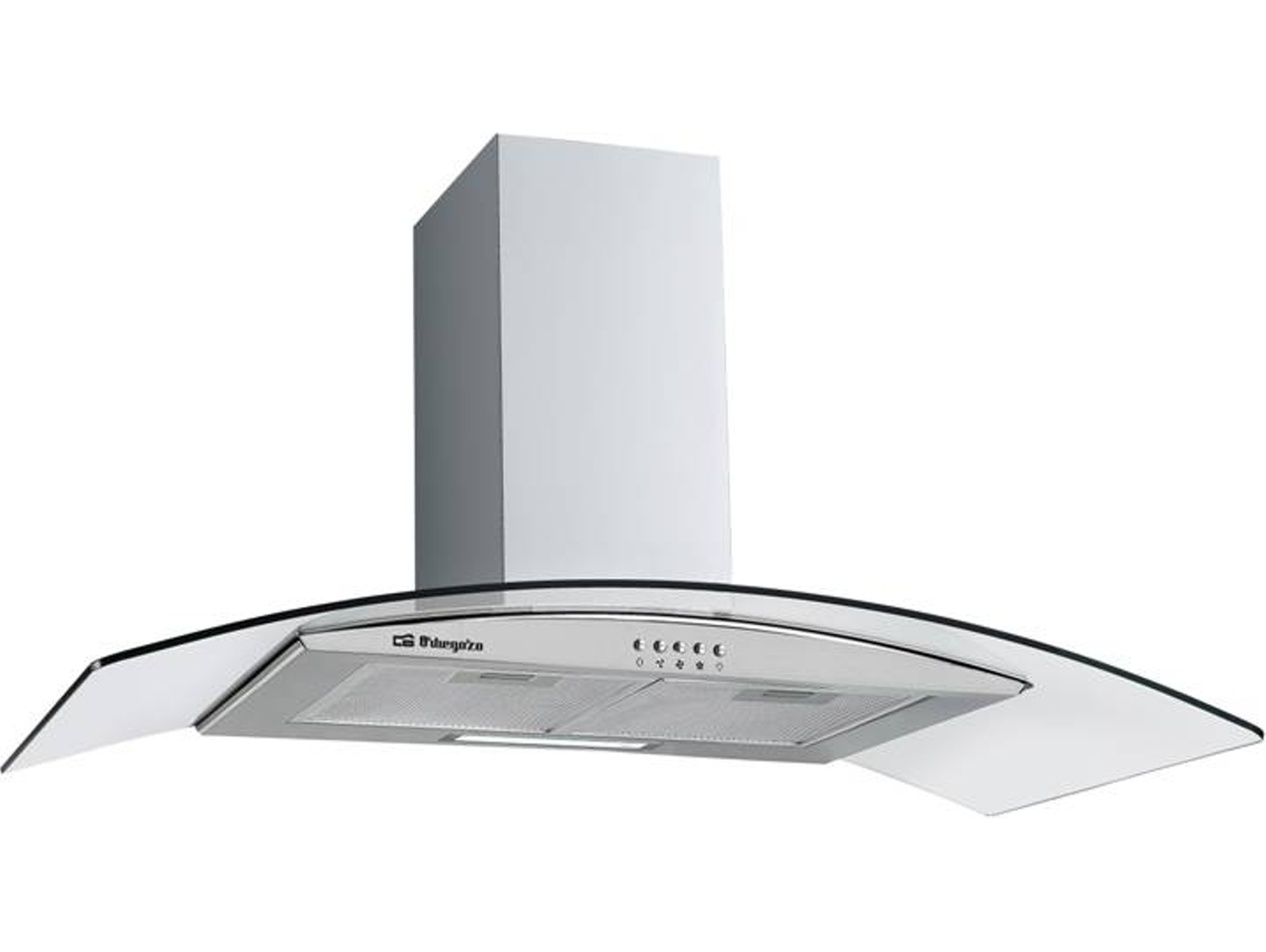 Campana ORBEGOZO DS 60190 IN (378.3 m3/h - 90 cm - Inox)