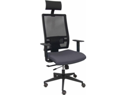 Silla Operativa PYC Horna Cabecero Gris (Brazos Ajustables - Malla)