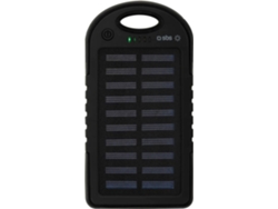 Powerbank SBS Solar Impermeable (Caja Abierta - 5000 mAh - 2 USB - MicroUSB - Negro)