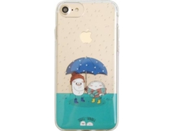 Carcasa iPhone 7, 8 CROQUETA Y EMPANADILLA Lluvia Multicolor