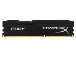 Memoria RAM DDR3 HYPERX Fury (1 x 4 GB - 1600 MHz - CL 10 - Negro)