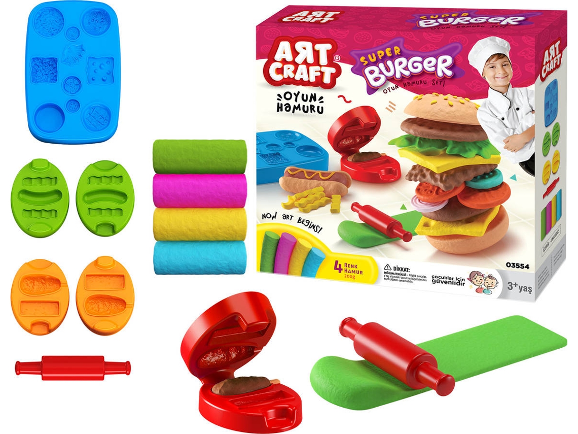 Plasticina PLAY DOUGH Conjunto Super Burger