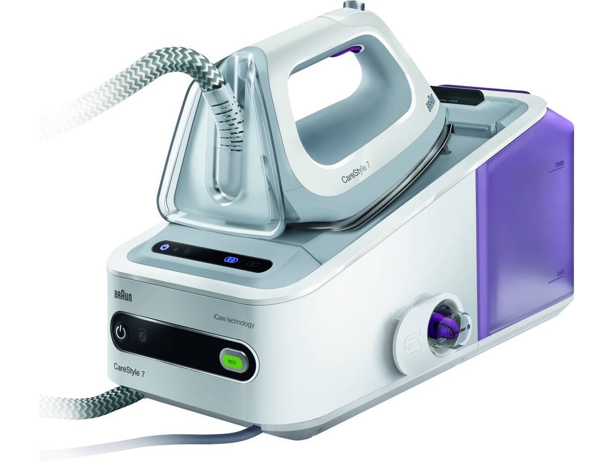 Centro de planchado BRAUN IS 7043 (Presión: 7 bar - Chorro vapor: 400 g/min)