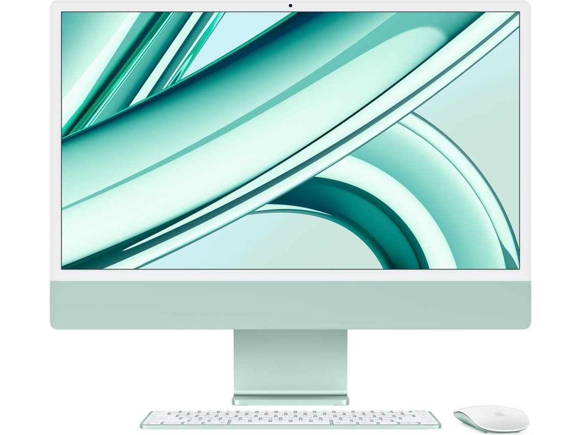 iMac APPLE Verde (24'' - Apple M3 8-Core - RAM: 10 GB - 256 GB - GPU 8-Core)