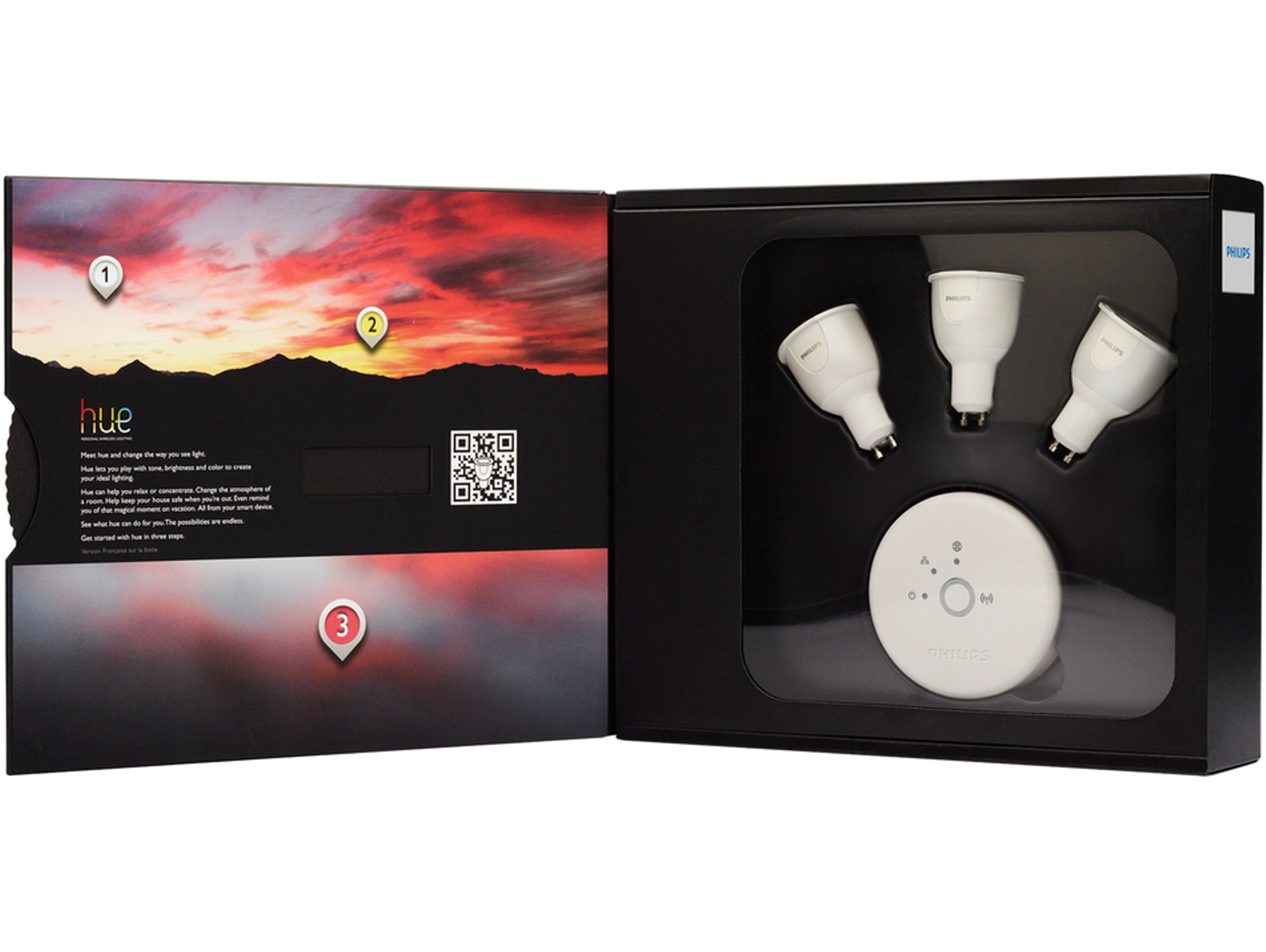 Kit Bombilla PHILIPS HUE 5W GU10 3 unidades
