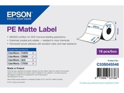 Papel para Etiquetas EPSON PE Rollo continuo de  Matte Label 102mm x 76mm 365 Etiquetas