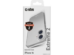 Funda SBS Extreme 2 iPhone 16 (Transparente)