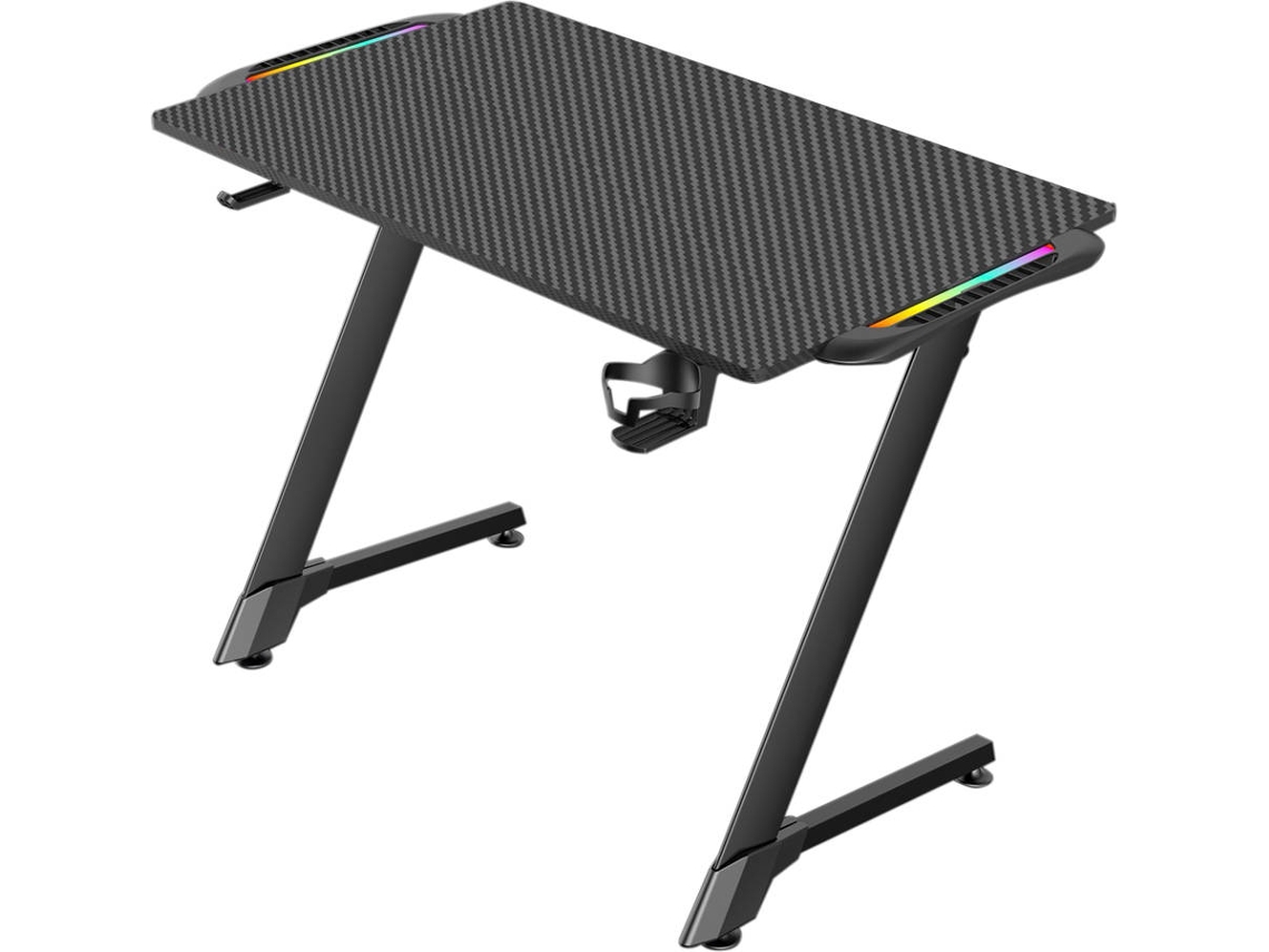 Mesa Gaming NPLAY RGB Command 2.0 (Negra - 110X60X75 cm)