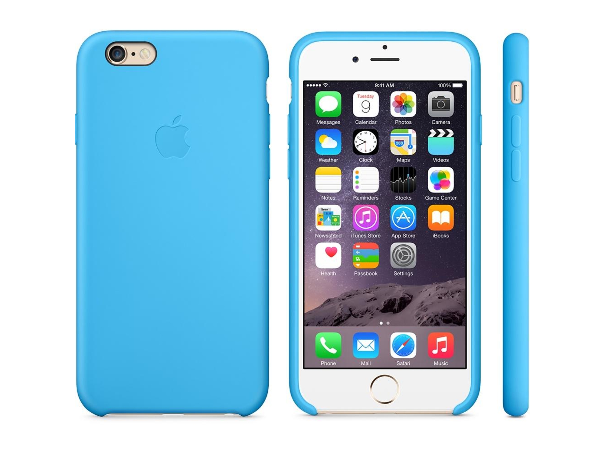 Carcasa APPLE Silicona iPhone 6, 6s azul