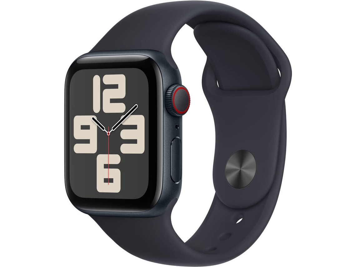 APPLE Watch SE GPS+Cellular 40 mm Medianoche con Correa Deportiva Medianoche (Talla: S/M)