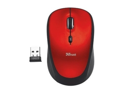 Ratón TRUST Ivy (Inalámbrico - 1600 dpi - Rojo)