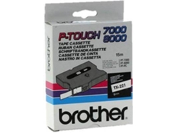 Cinta de etiquetas BROTHER TX221