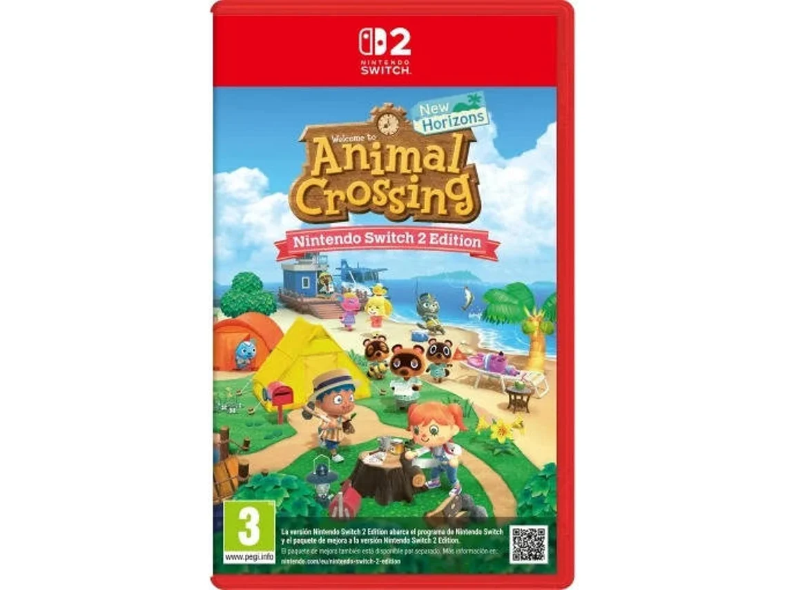 Juego Nintendo Switch 2 Animal Crossing New Horizons