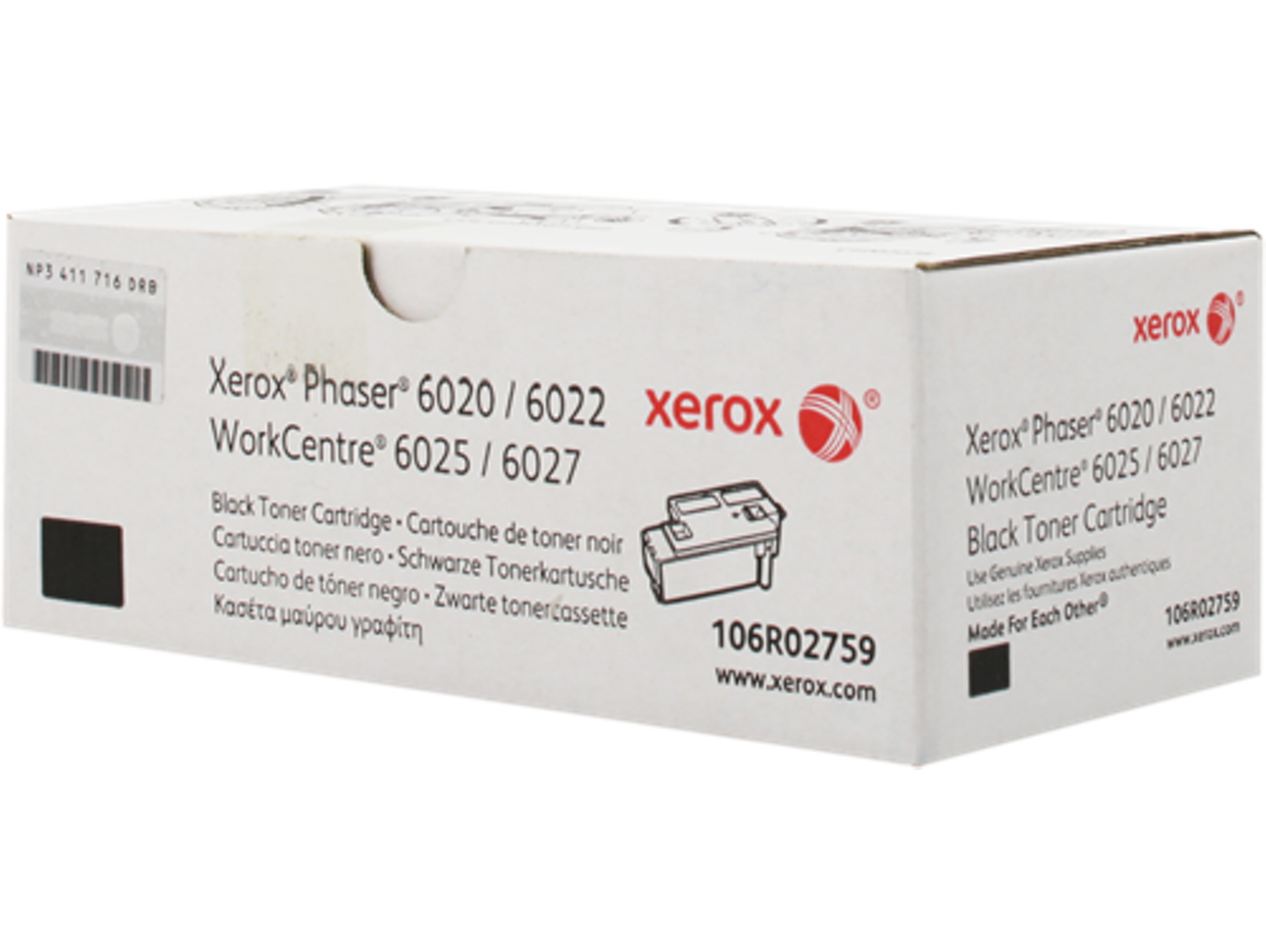 Tóner XEROX 106R02759 Negro