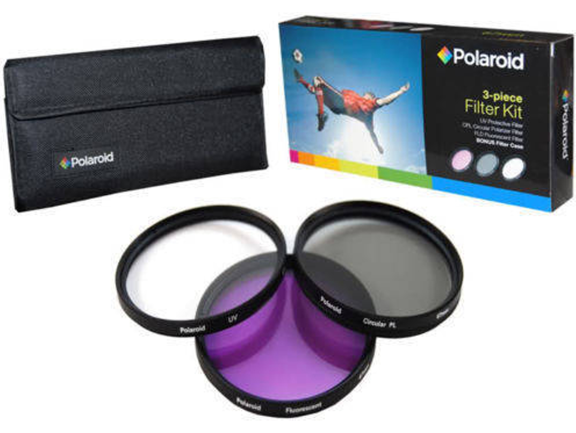 Kit 3 Filtros POLAROID 58 mm PL3FIL58