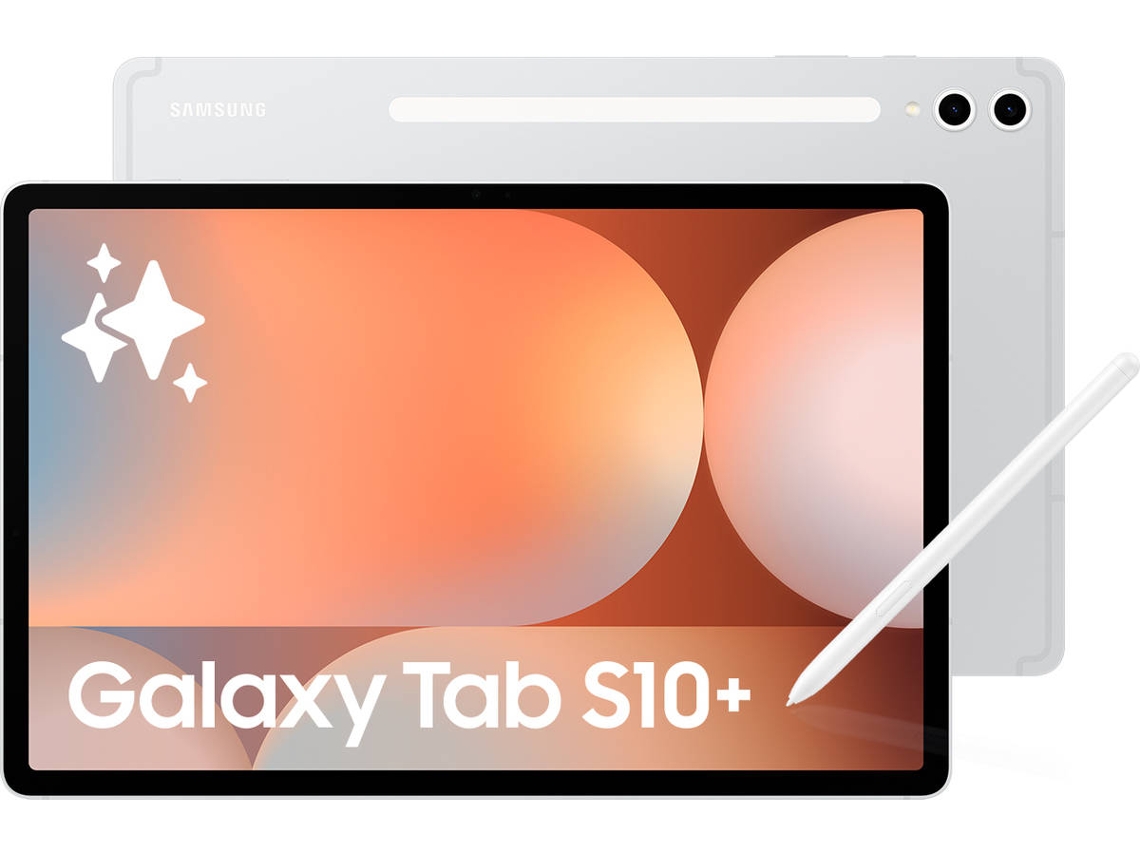 Tablet SAMSUNG Galaxy tab S10+ (12.4'' - 256 GB - 12 GB RAM - Wi-Fi - Plata)