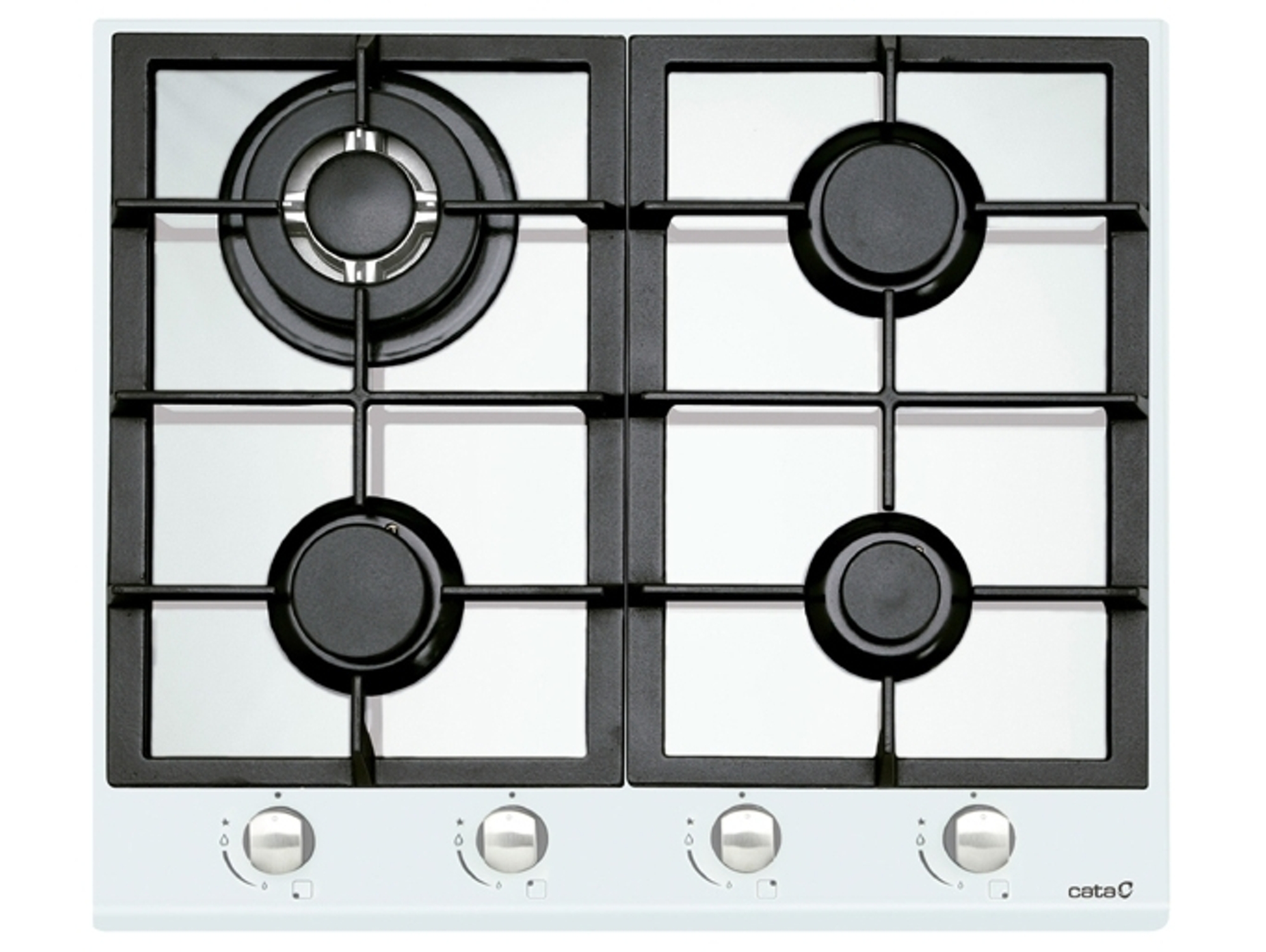 Placa de Gas CATA LCI 631 WH (Gas Natural - 60 cm - Blanco)