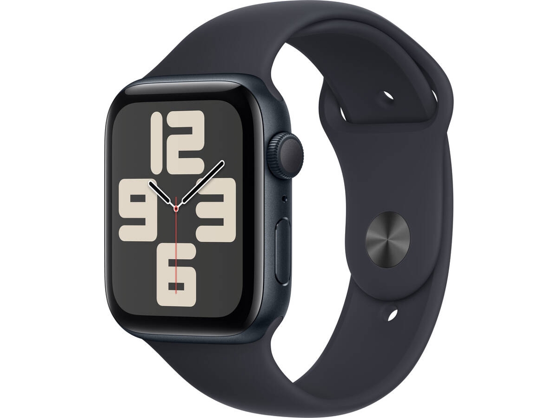 APPLE Watch SE GPS 44 mm Medianoche con Correa Deportiva Medianoche (Talla: S/M)