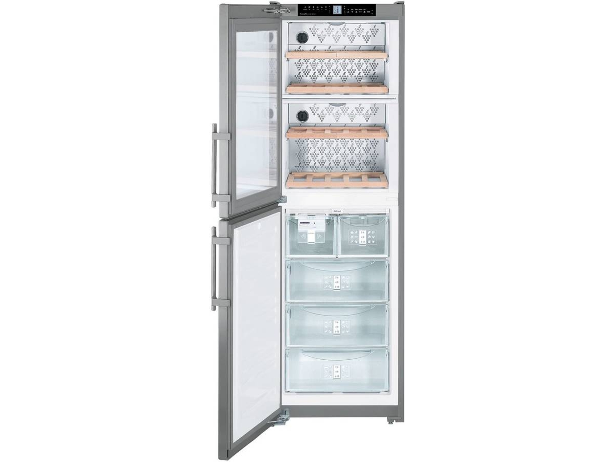 Congelador Vertical y Vinoteca LIEBHERR SWTNES 3010 (No Frost - 185.2 cm - 117 L - Inox)