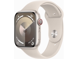 APPLE Watch Series 9 GPS+Cellular 45 mm Blanco Estrella con Correa Deportiva Blanco Estrella (Talla: S/M)