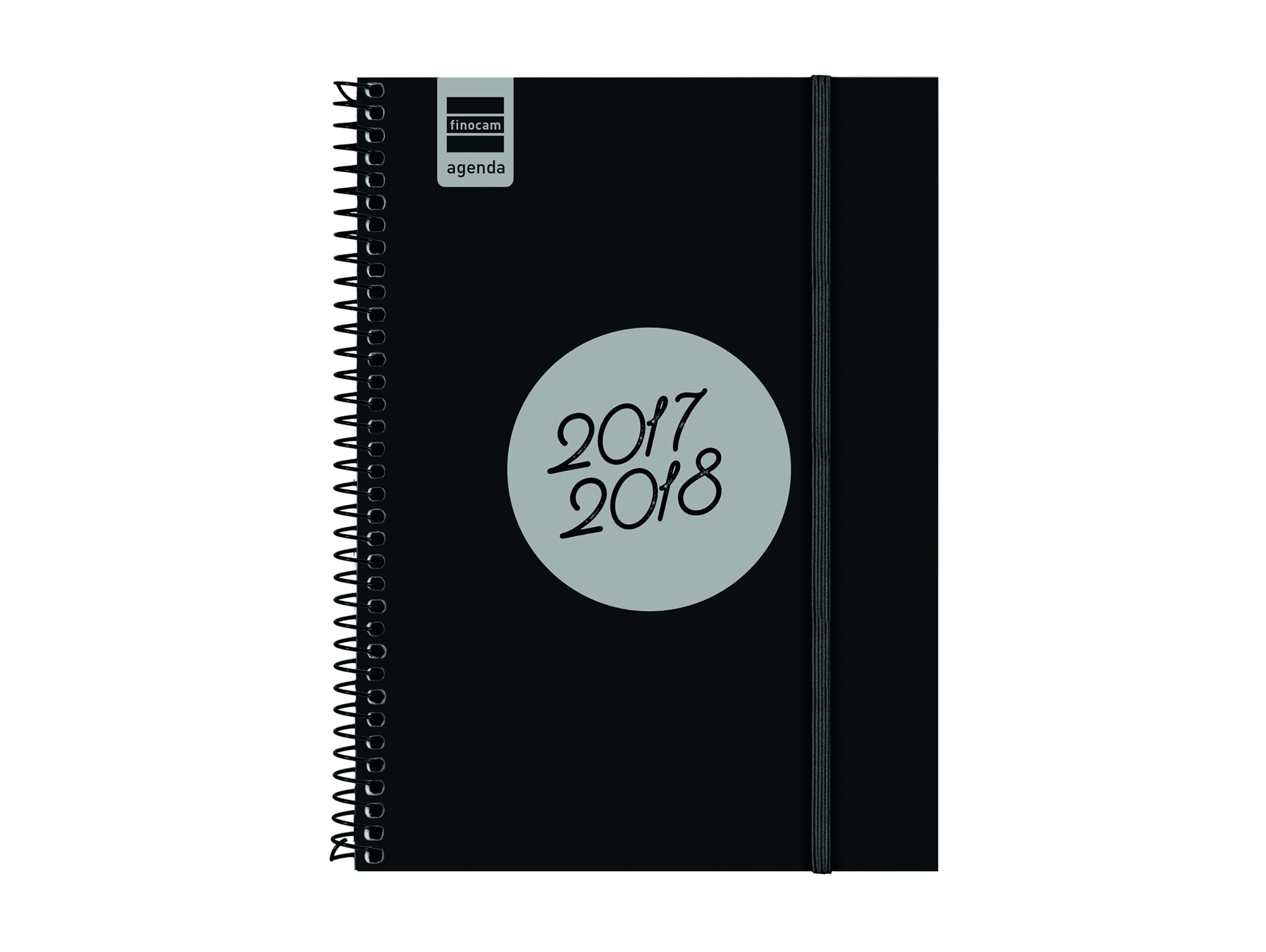 Agenda Espiral Label E10 2017-2018 Negro