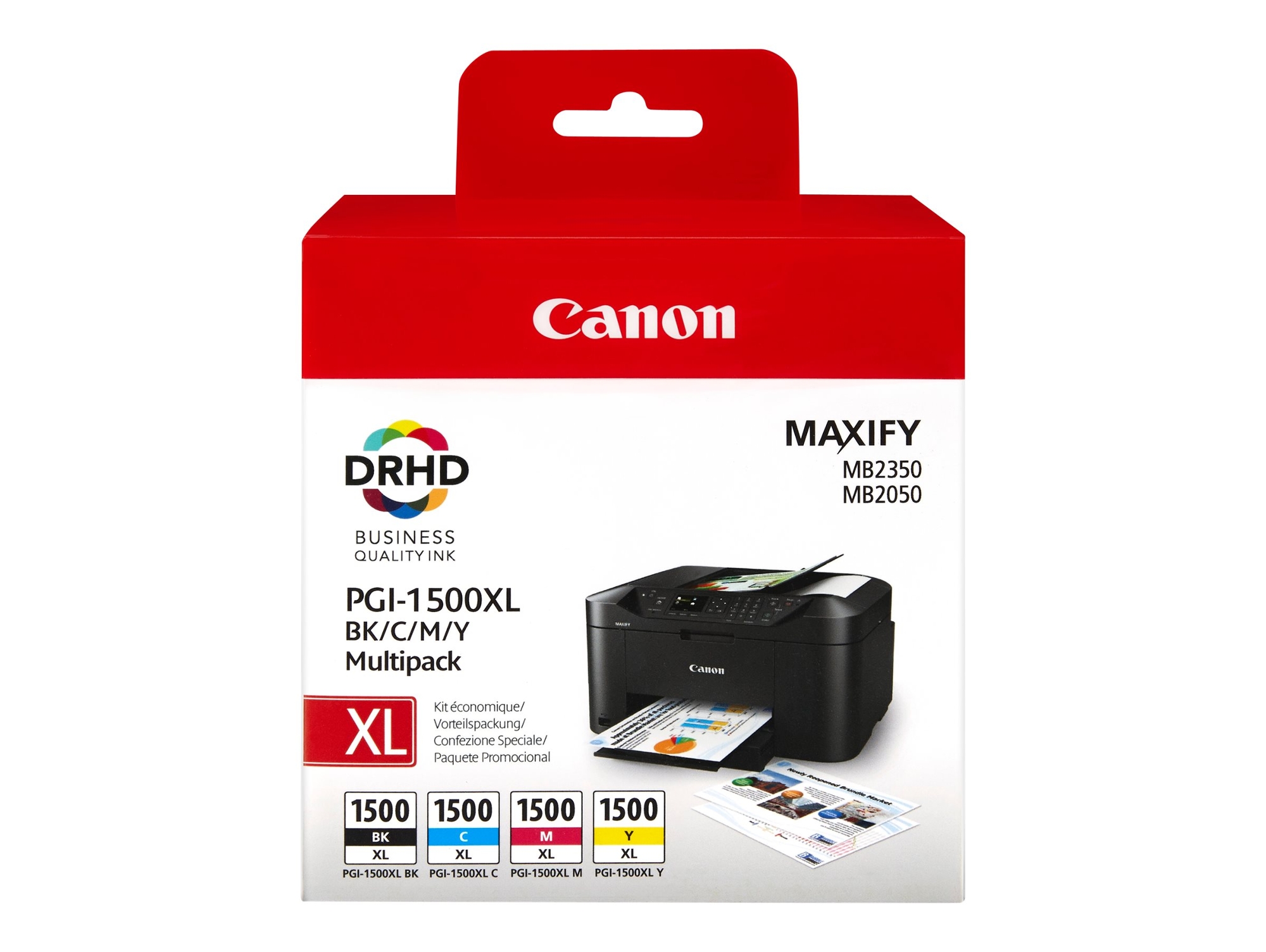 Pack de Ahorro de 4 Cartuchos de tinta Original CANON PGI-1500XL Alta Capacidad