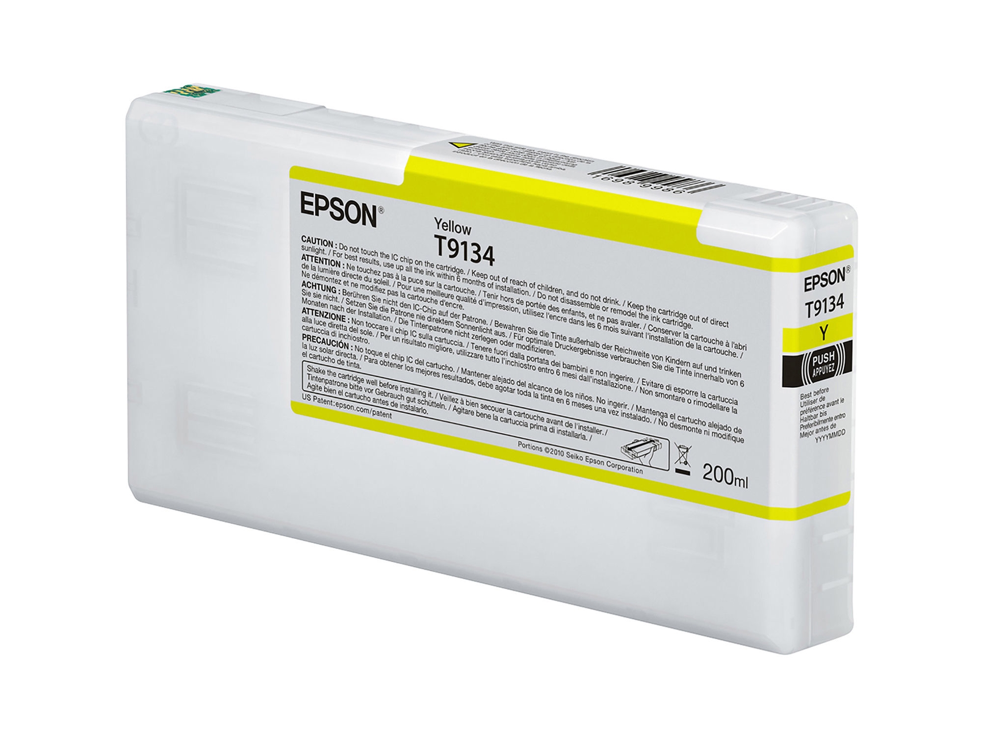 Cartucho de tinta Original EPSON T9134 Amarillo   (200ml) C13T913400