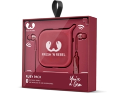 Auriculares Bluetooth FRESH & REBEL 8Gift05Ru (In Ear - Micrófono - Rojo)