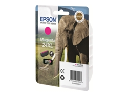 Cartucho de tinta original EPSON, 24XL, Elefante 8,7 ml, Magenta, C13T24334012, T2433