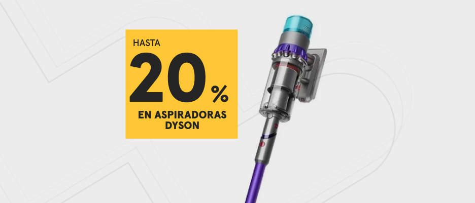 Hasta un 20% de ahorro en aspiradoras Dyson