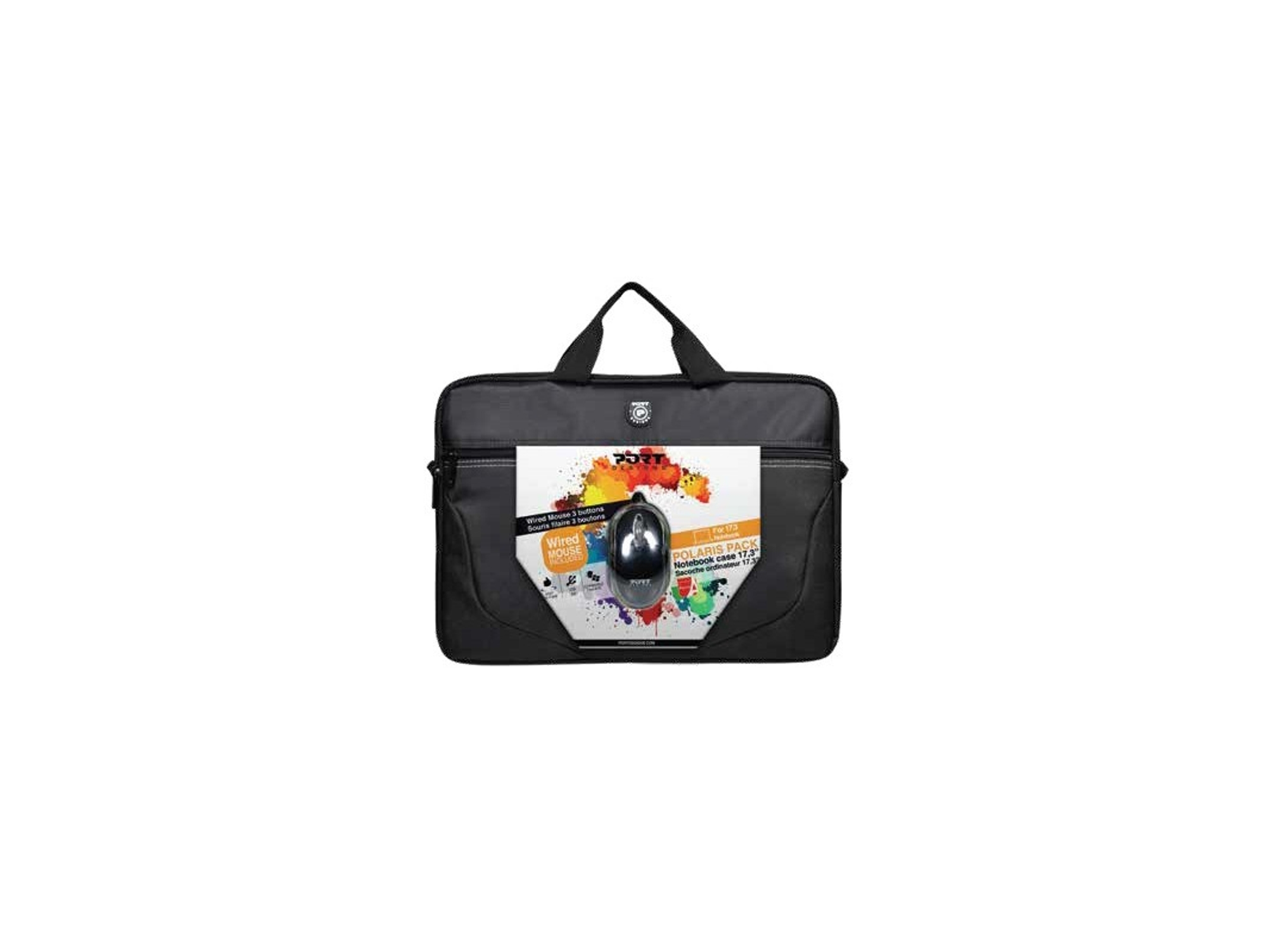 Maletín PORT 501731 Polaris (PC, MacBook - 17.3'' - Negro)