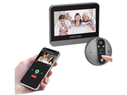 Ojo mágico PRIXTON Guard (Inteligente - Detector de Movimiento PIR - WiFi - Visión Nocturna)