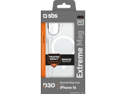 Funda SBS Extreme MagSafe iPhone 16 (Transparente)