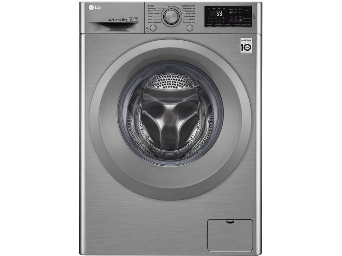 Lavadora LG F4J5TN7S (8 kg - 1400 rpm - Inox)