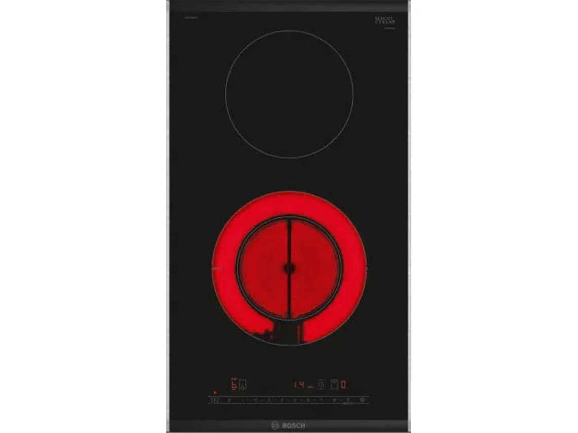 Placa de Vitrocerámica BOSCH PKF375FP2E (Eléctrica - 30.6 cm - Negro)