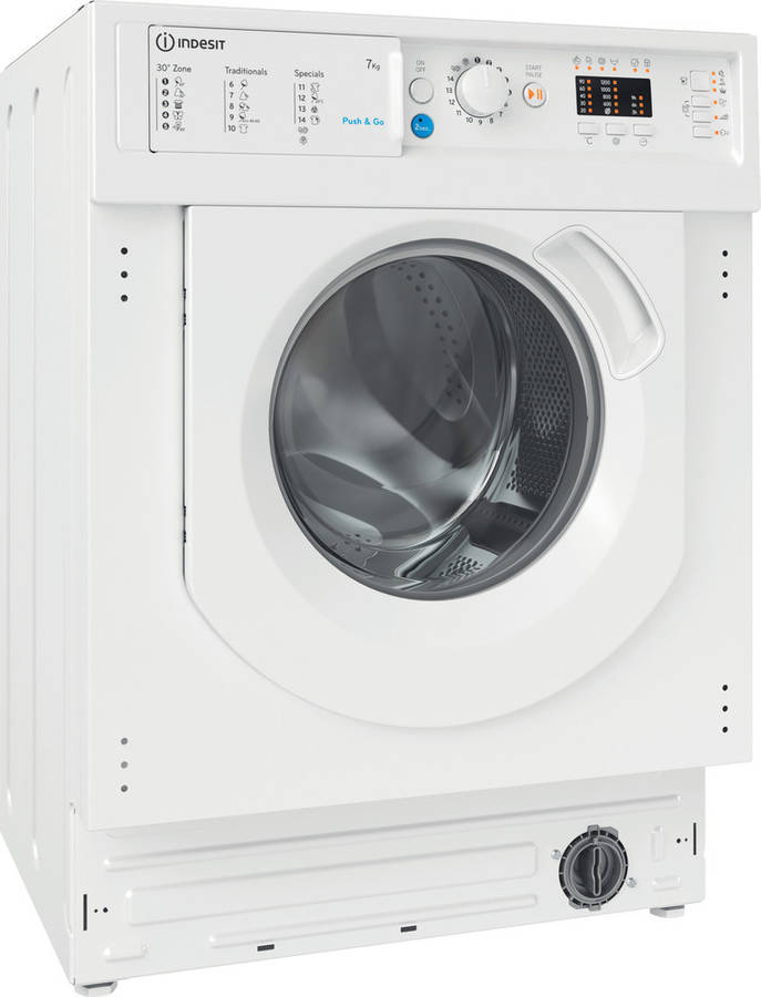 Lavadora Integrable INDESIT BI WMIL 71252 EU N (7 kg - 1200 rpm - Blanco)