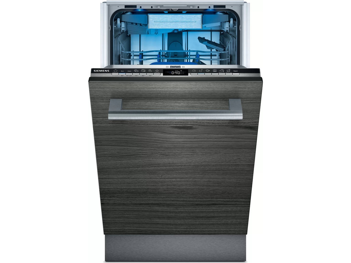 Lavavajillas Integrable SIEMENS SR65ZX11ME (10 Cubiertos - 45 cm - Panel Negro)