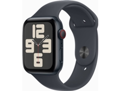 APPLE Watch SE 2024 GPS + Cellular 44mm Aluminio Medianoche con Correa Deportiva Medianoche (Talla: S/M)