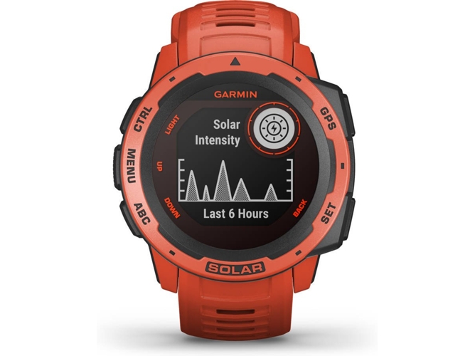 Reloj deportivo GARMIN Instinct Solar (Bluetooth - Rojo)