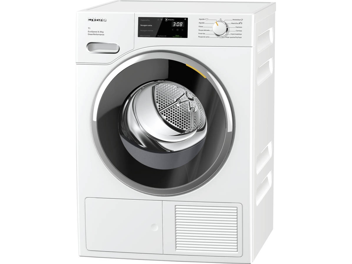 Secadora MIELE TWF760WP EcoSpeed (8 kg - Bomba de Calor - Blanco)