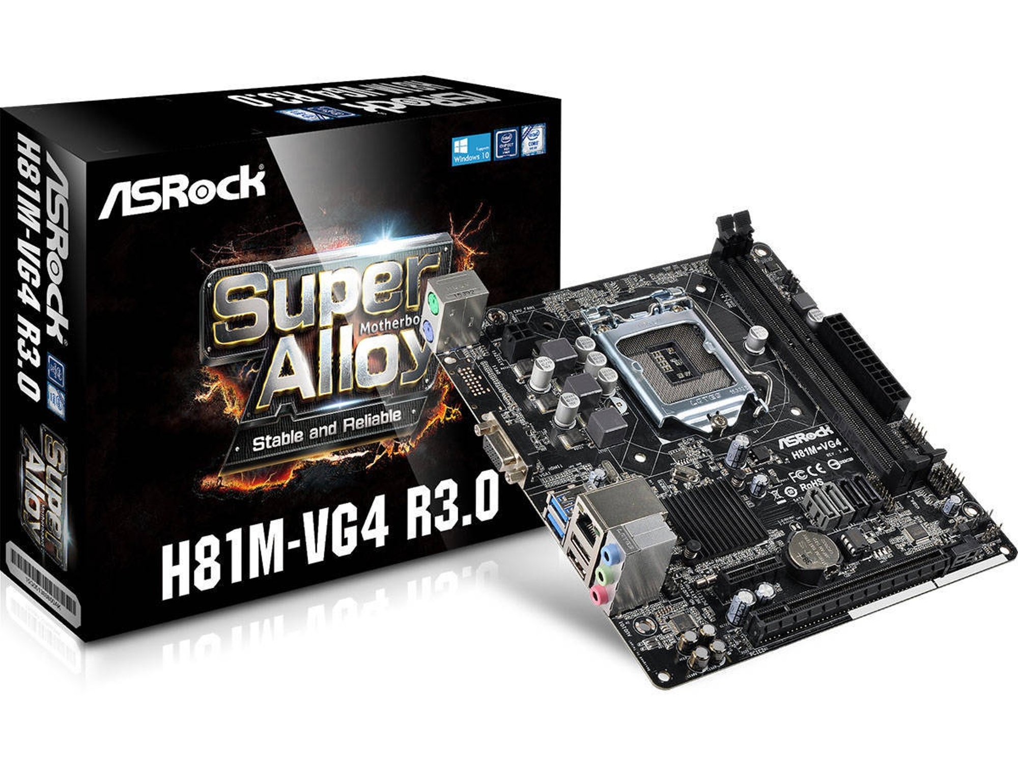 Placa Base ASROCK H81M-VG4 R3.0 Intel