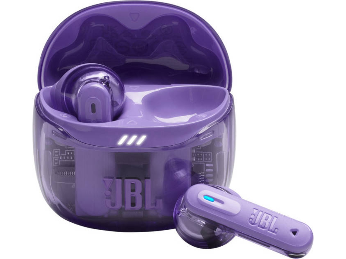 Auriculares Bluetooth True Wireless JBL TUNE FLEX 2 (In Ear - Micrófono - Noise Cancelling - Morado)